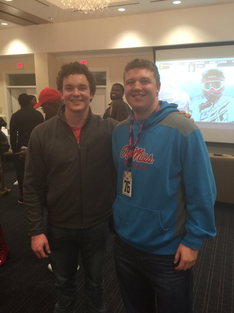@bmathews76 & @dawson_knox on his OV to @OleMissFB Good to see rtwo old @theBAFootball alums #HottyToddy #TeamBA https://t.co/4M0aTSnOrN