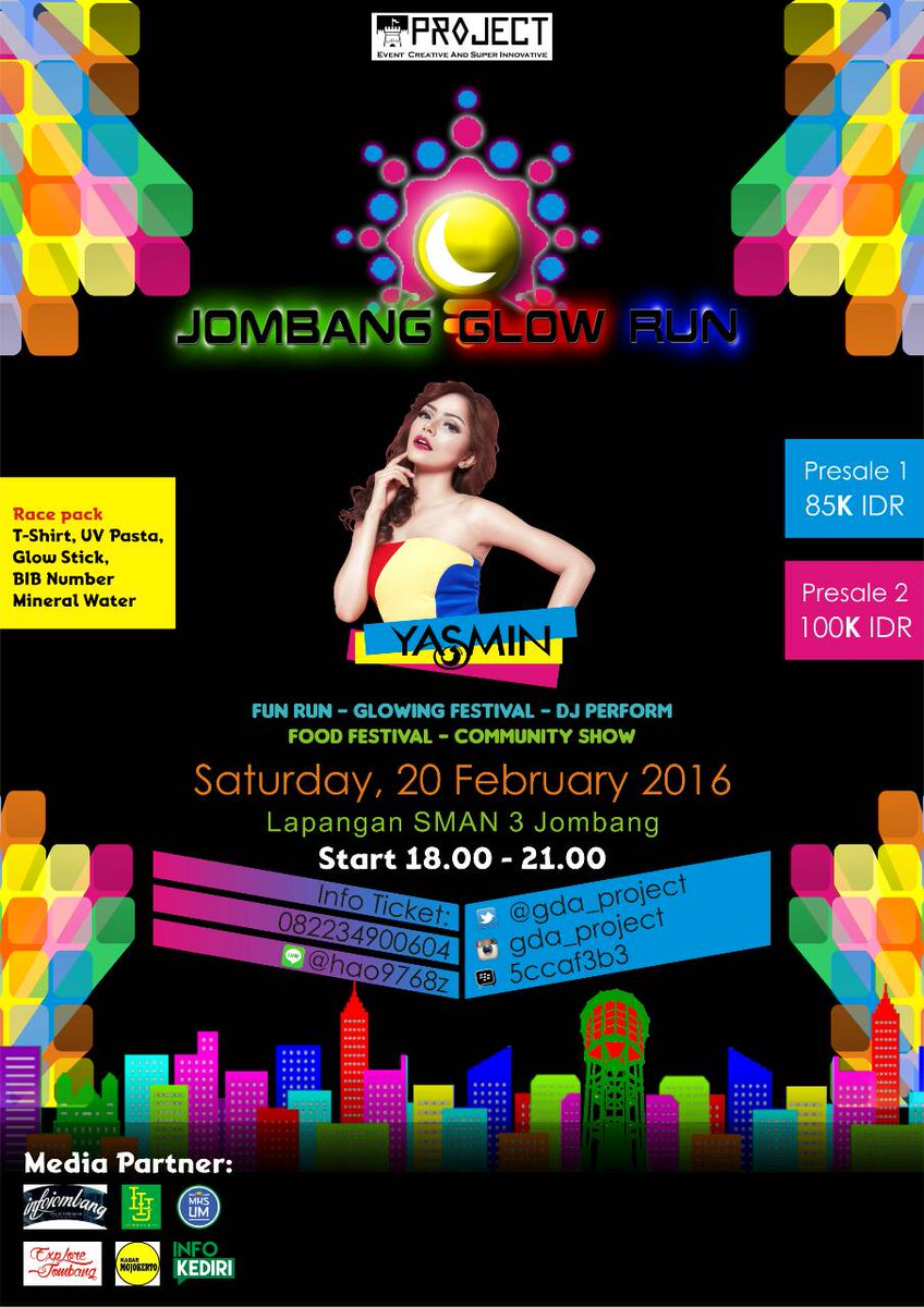 GDA Project Present | JOMBANG GLOW RUN | 20 feb 2016 | At Lapangan SMAN 3 Jombang |Cp : <a href="/gda_project/">Jombang Glow Run</a> - 082233462734