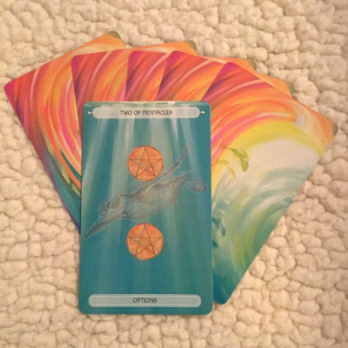 psychicsisters's tweet photo. #daily #tarot #2Pentaclesβ¨β¨ you may find yourself juggling your finances today moderate spending #Oceanictarot https://t.co/IWFRfaKEze