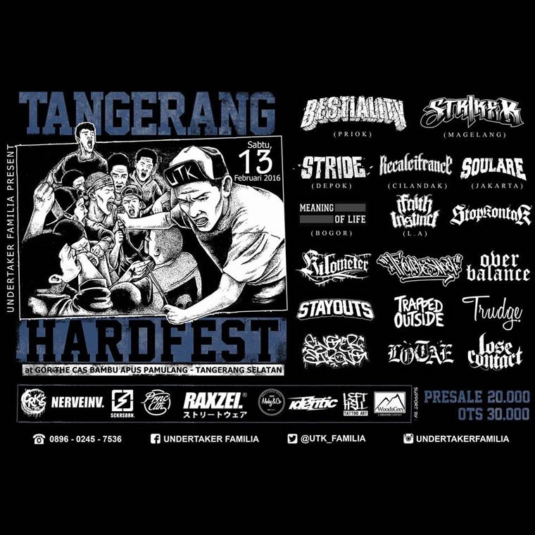 TANGERANG HARDFEST 13/02/2016 @ Gor The Cas Bambu Apus Pamulang, Tangerang Selatan. #tangeranghardfest #InfogigsRXZL