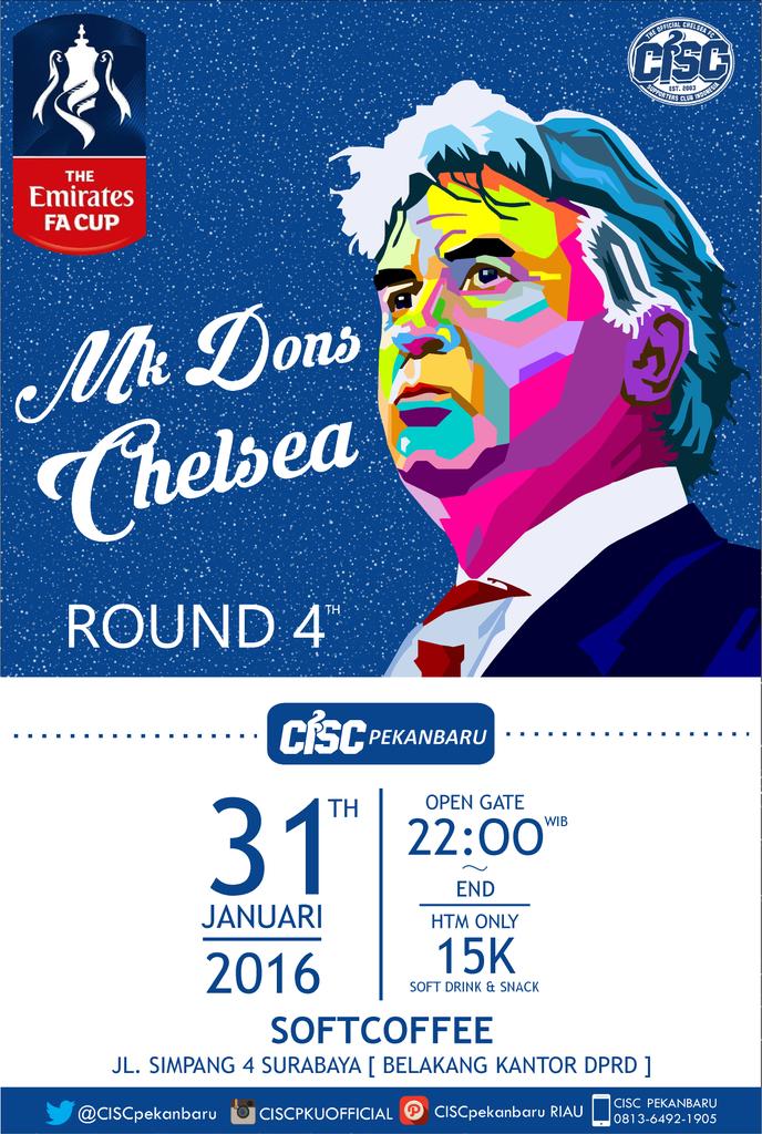 [NONBAR FA CUP]
31/01/2016
OG: 22:00 WIB
AT <a href="/softcoffee61A/">Soft Coffee</a> 
HTM 15K
@ChelseaIndo <a href="/CISCsumatera/">CISC SUMATERA</a> 
#BIRUKAN 🏆