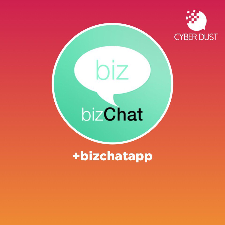 Bizchatapp's tweet image. Follow me (+bizchatapp) on @CyberDustApp,  The Most Personal Communication Platform Ever.  @realmarkcuban