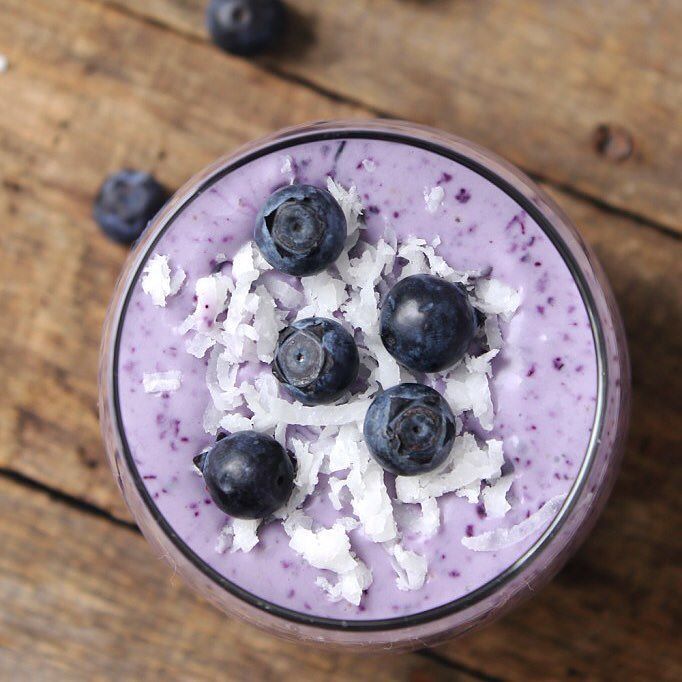 Blueberry Coconut #Protein #Smoothie by <a href="/naturalchow/">Natural Chow</a>

Ingredients
½ cup frozen blueberries
1 can coconut milk
1-2 t…