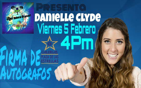 60segundoscon's tweet photo. #DanielleEnQueMosca Recibiendo Galardón de Honor este Viernes 5 Febrero en "Plaza de las Estrellas" @daniellefclyde https://t.co/IR8cejO4XC