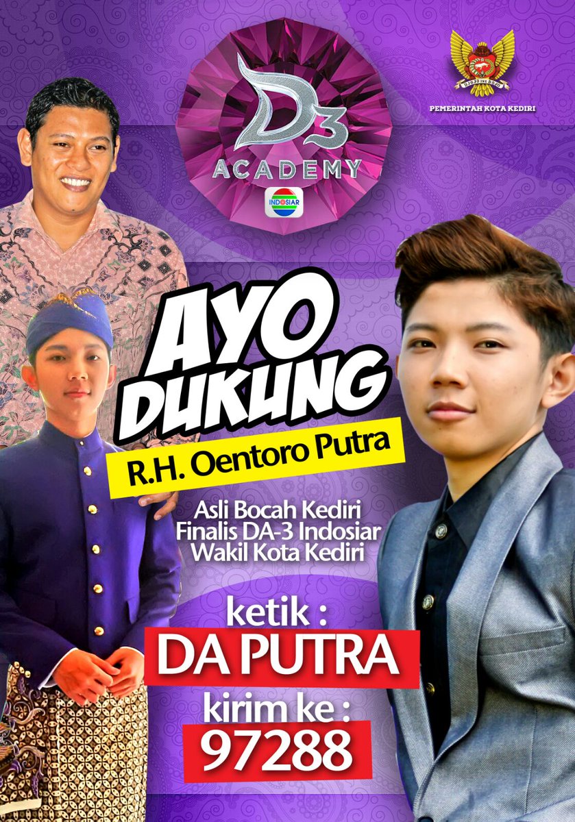 Hi,nti mlm ikutan #KediriNigtRide ya,smbil nobar <a href="/DAcademyID/">D'Academy 4</a> dkung Putra cah Kediri. D kwasan wisata Selomangleng