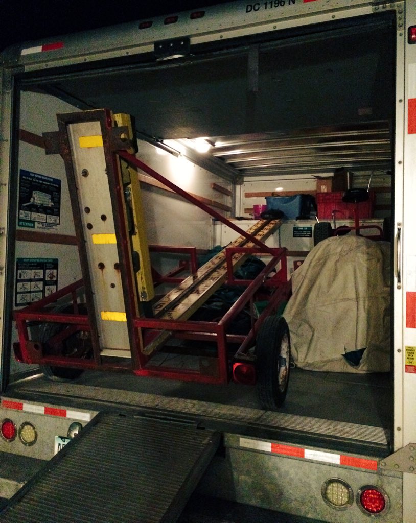 coachzachhaney's tweet photo. Just getting back from #StLouis. How we fit that 15' Hi-Striker in the truck is a mystery 😅. #eventprofs #eventprobs https://t.co/mMQxBWl8sR