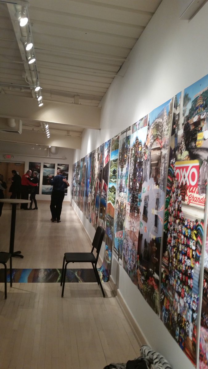 HannahTSpenc's tweet photo. Tango'ing at Gardens, Gods, &amp; Grids Exhibit at Latino Art Center. Now this is how you view an exhibit! https://t.co/LGeo6pptk5