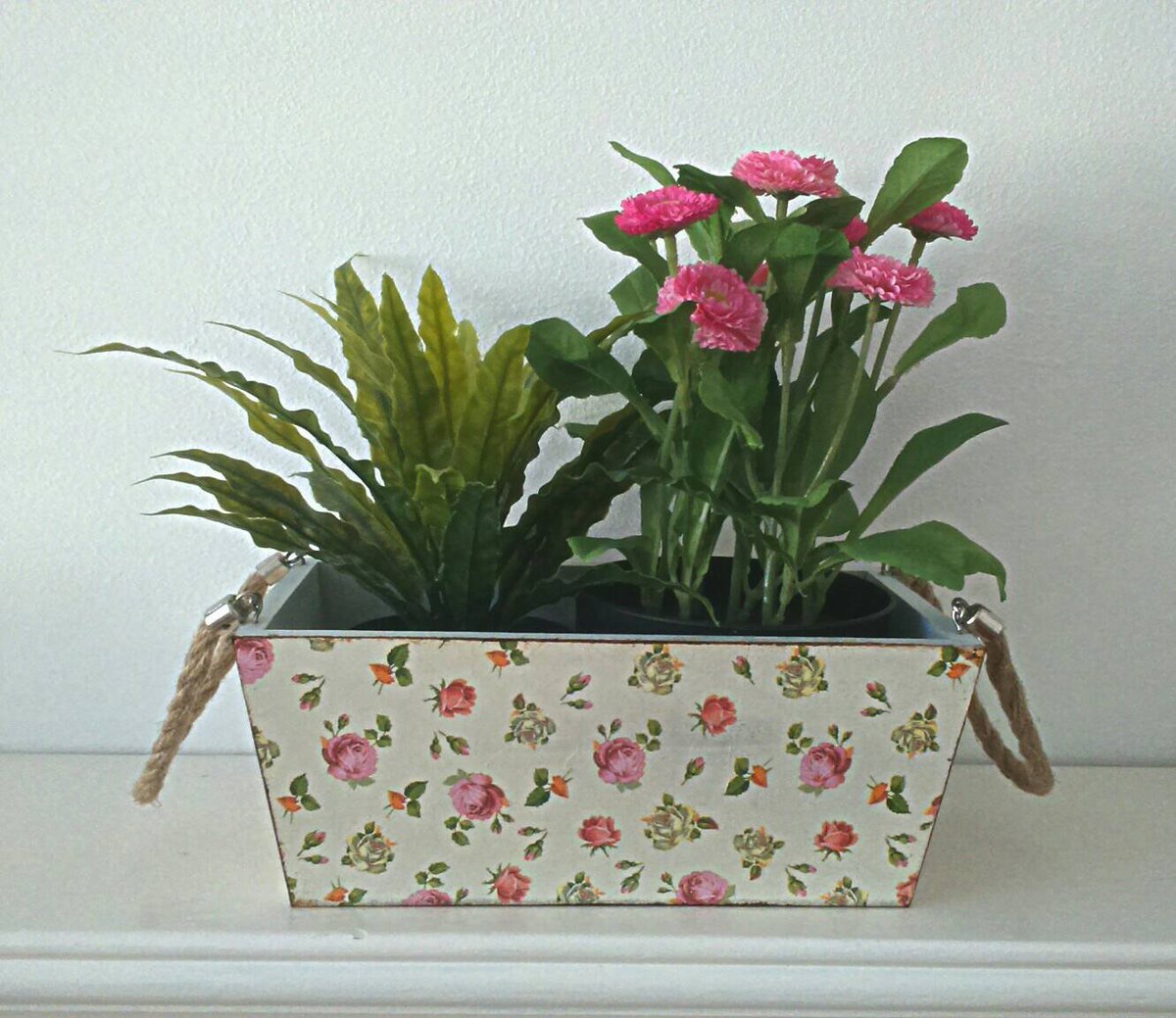 handmadebydeb's tweet image. Floral wooden box, wooden box, flower box, wooden trug etsy.me/1KBKlPw #Etsy #DistressedBox