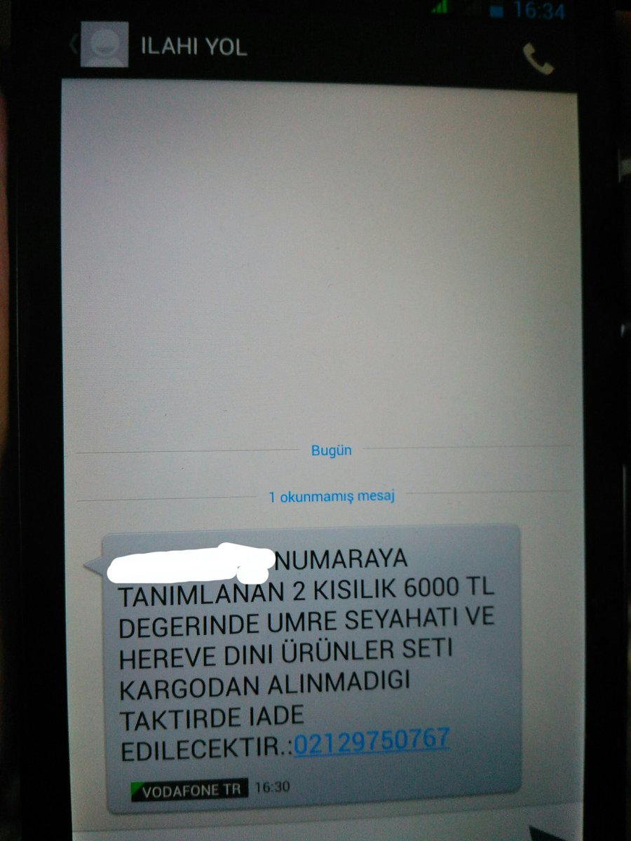 mrtacr's tweet photo. İste yeni dolandırma umreye goturuyorlarmis dün geldi mesaj https://t.co/tBc0qoNrhU