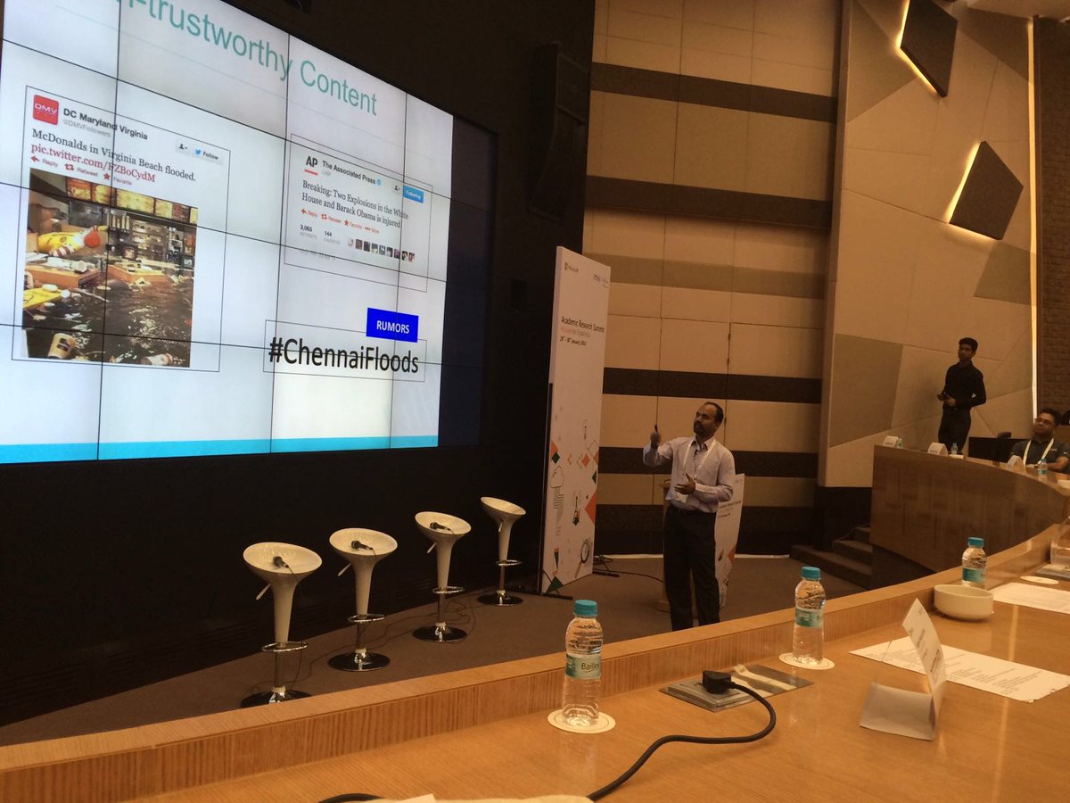 MSR India (@indiamsr) on Twitter photo Speaker at Academic Research Summit- Professor Ponnurangam Kumaraguru, IIIT Delhi <a href="/ponguru/">Ponnurangam Kumaraguru “PK”</a>
#ARS #Day2 #Analytics Speaker at Academic Research Summit- Professor Ponnurangam Kumaraguru, IIIT Delhi <a href="/ponguru/">Ponnurangam Kumaraguru “PK”</a>
#ARS #Day2 #Analytics
