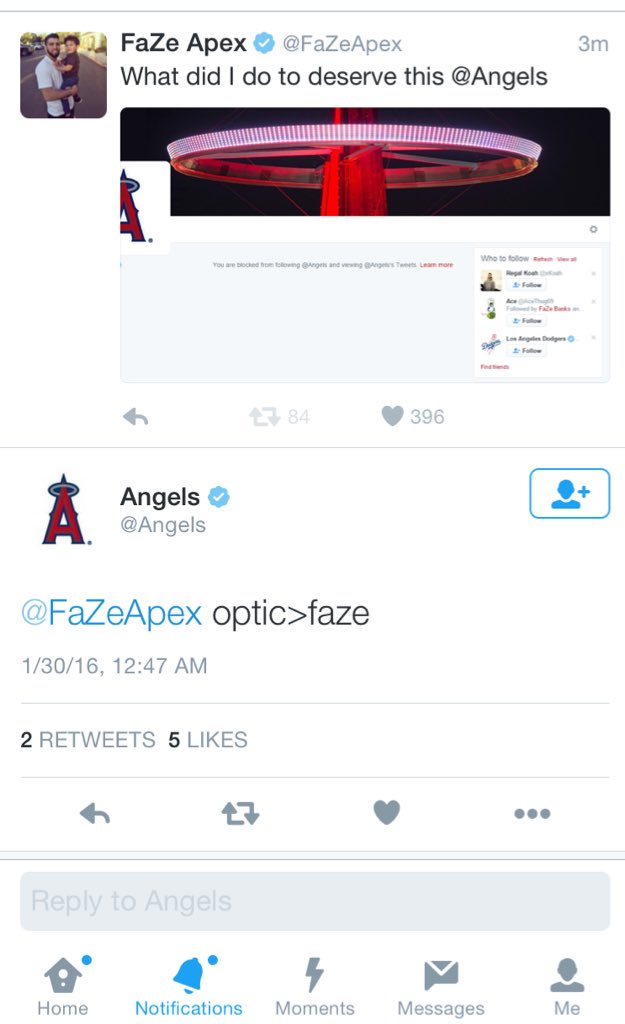 FaZeApex's tweet image. My own favorite baseball team...