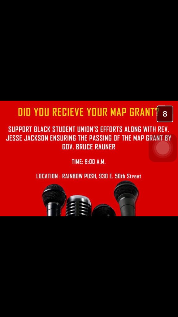 Come out and support to ensure the passing of the Map Grant!  #ccc #columbiacollegechicago #soc
