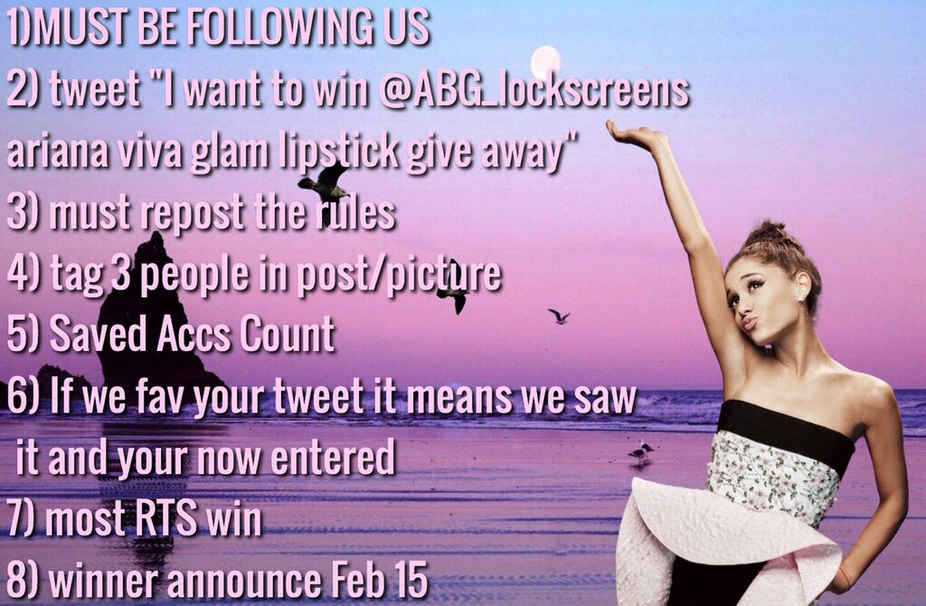 mikhasiast's tweet image. I want to win @ABG_lockscreens ariana viva glam lipstick give away