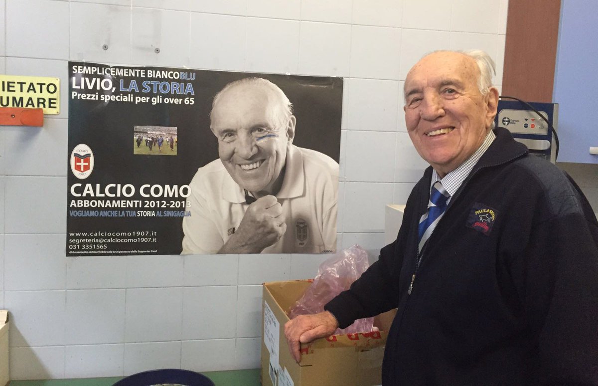 Lega_B's tweet photo. B MARZIO - Livio Prada, 86 anni e una vita intera dedicata al @CalcioComo come tuttofare! #SerieB #CalcioVero https://t.co/XuReoGuihQ