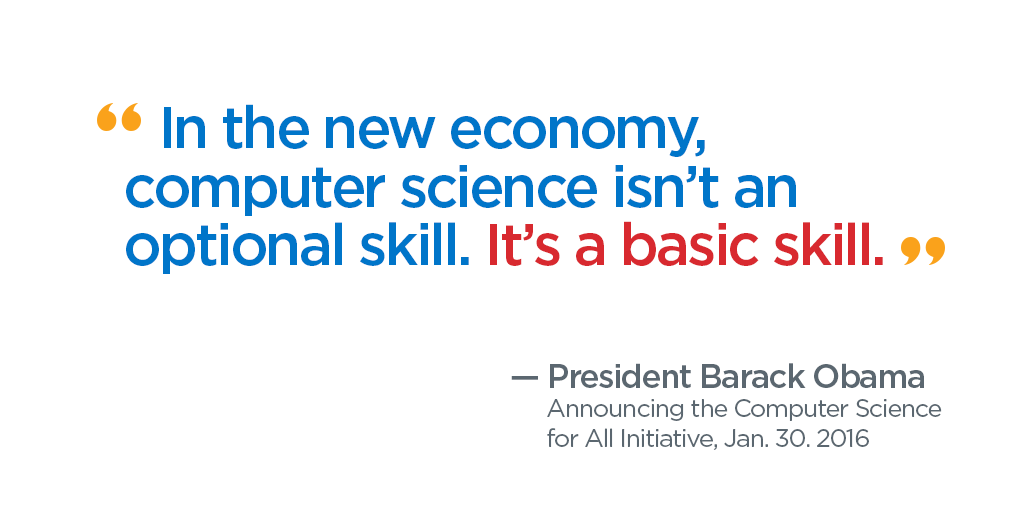 codeorg's tweet image. 2 million of you signed our petition. Today, the @WhiteHouse responded. #CSforAll