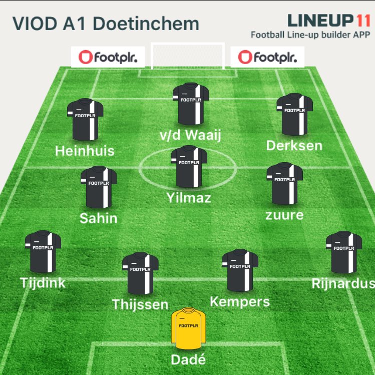 Viod_A1's tweet photo. Opstelling @Eldenia_Elden A1 - @Viod_A1, 14:30. @ViodDoetinchem @geldersvoetbal https://t.co/WiuBXG9PNF