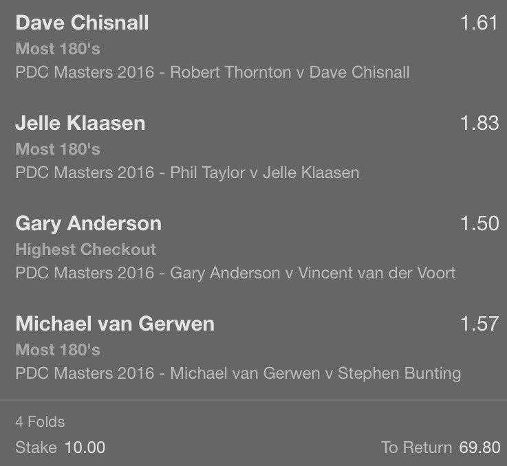 501dartstips's tweet image. Bet 2