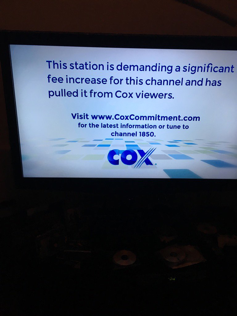 VegasAnchored's tweet photo. Feud between @CoxComm and KLAS just entered a new phase. 8 is off of Cox 8 days before the Super Bowl #Brinksmanship https://t.co/RS84QqGvp2