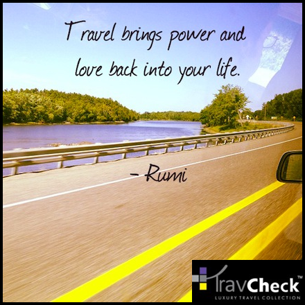 TravChek's tweet photo. " Travel Brings Power and Love Back Into Your Life. " - Rumi
#TravCheck https://t.co/W3NyZck037