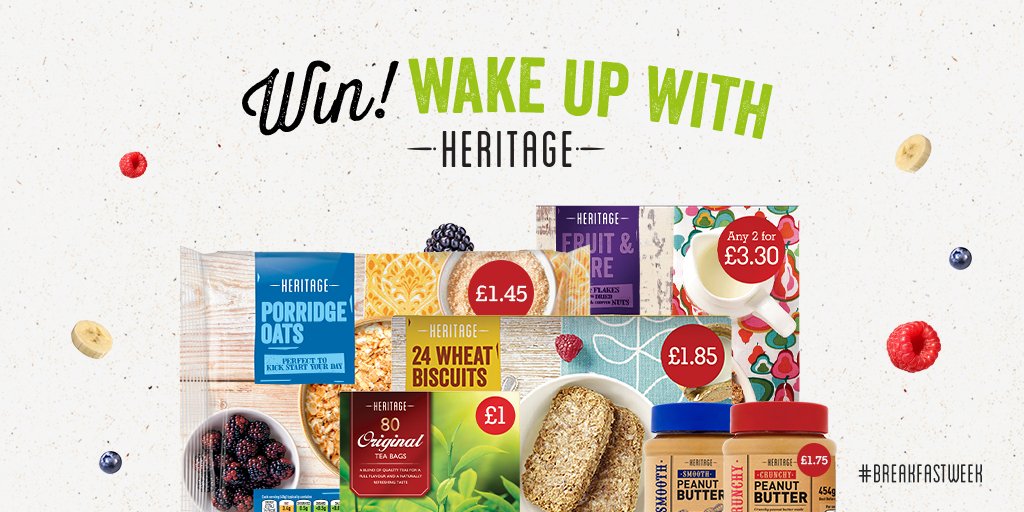 RT for a chance to win our Heritage #NationalBreakfastWeek hamper! Ends 31/01. T&Cs apply.