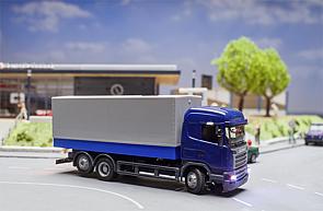 NetRailFR's tweet photo. Camion #Scania (base #HERPA) #FallerCarSystem digital 3.0 réf. #161310 [HO 1/87], à paraître en octobre 2016 https://t.co/p0zXkxrlqK