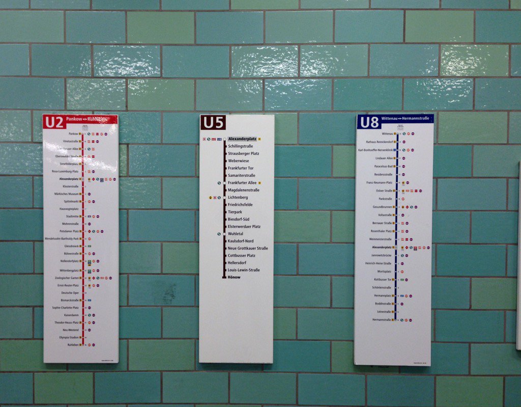 espiekermann's tweet image. We designed this system 25 years ago &amp;amp; it still works. #BVG #berlin #transitmaps