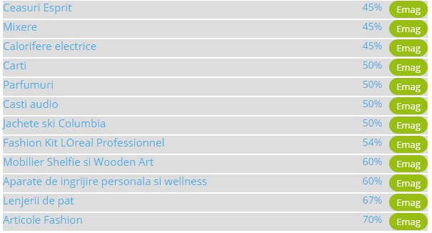 RoabaDePromotii's tweet photo. Weekand-ul reducerilor de pana la 70%.
Intra acum si obtine toate reducerile. https://t.co/JpxdWvrllR https://t.co/Z4HlygRPm8