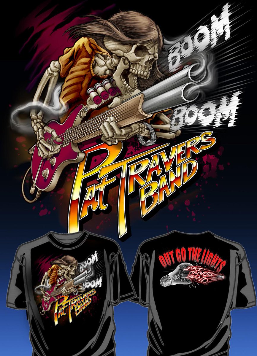 Head over to pattravers.com to get yours!! Boom, Boom, Out Go the Lights concert shirts.