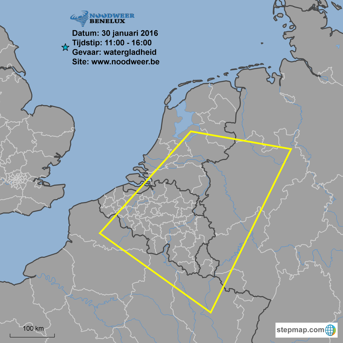 NoodweerBenelux's tweet image. Waarschuwing voor hevige #regenval tijdens de passage van het #koudefront. Lokaal met #windstoten. #watergladheid