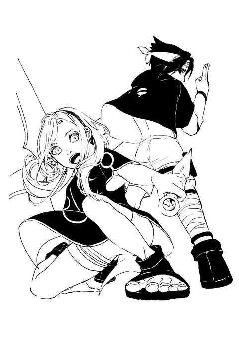 線画修正～
一部サスサクちゃん 