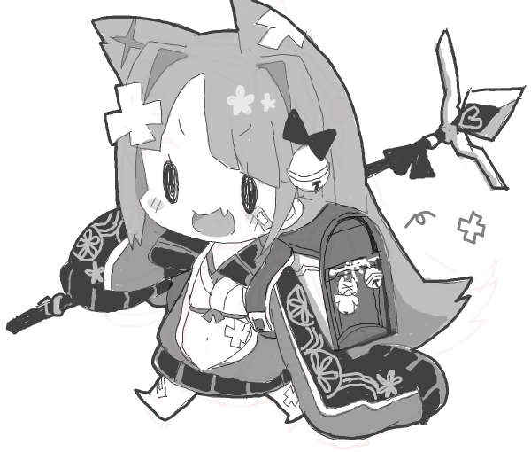 没キャラちゃんrakugaki 