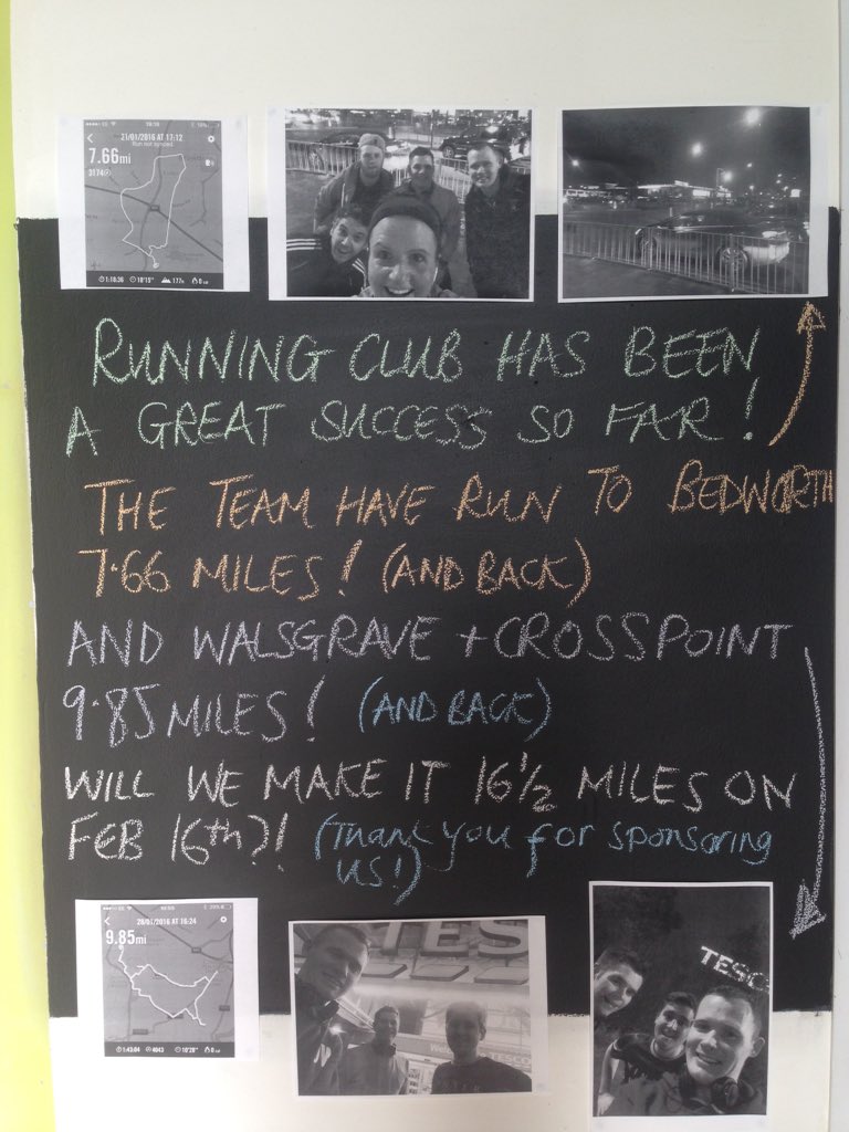 Running club is a great success!! <a href="/Alsthedaddy/">Alan Ritchings</a> <a href="/hastings1986/">Mark Hastings</a> Will we make 16.5 miles though??!! 😅😅😅