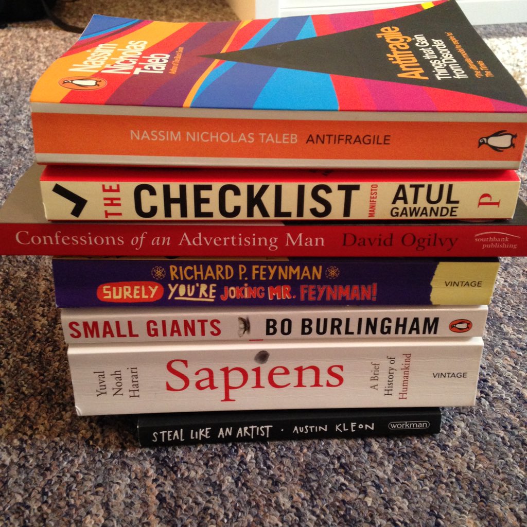 This months reading, from good (at the bottom) to mind-blowing (at the top) #books