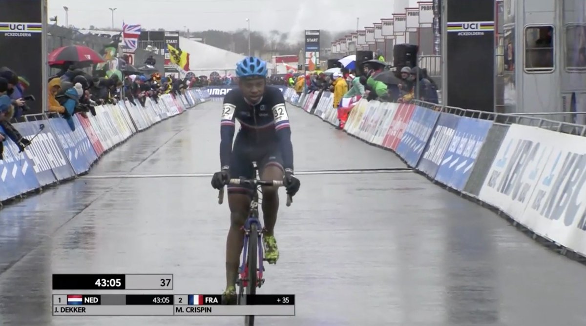 NWcycling's tweet photo. Time to celebrate Mickael Crispin’s silver medal in #CXZolder16 Junior race! #ExtremeTechMTBPlus #GreenPower https://t.co/RQvzHymp65