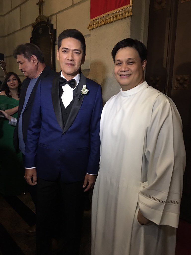 EatBulaga's tweet photo. The Groom with Father Jeff #MrAndMrsSotto https://t.co/Hj7lRObxED