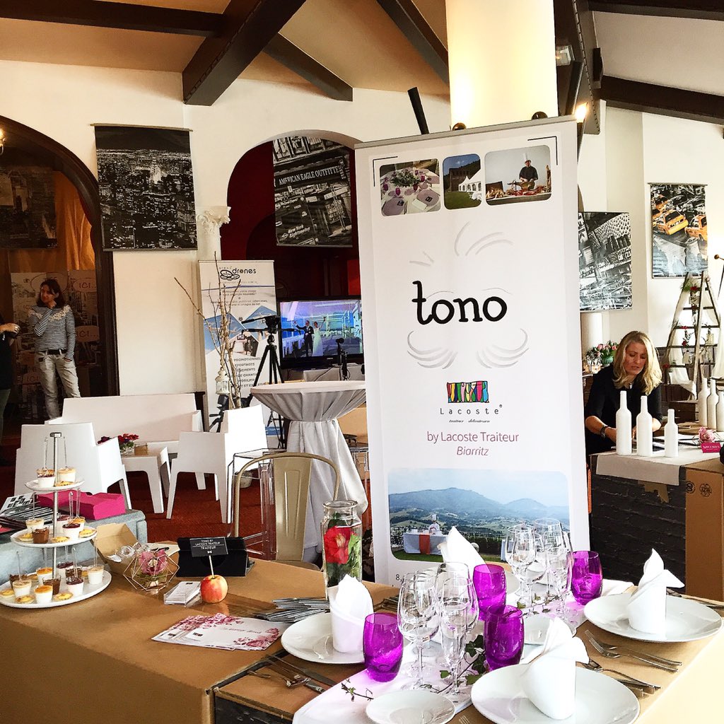 TonoByLacoste's tweet photo. Découvrez nos services au salon Instant Mariage qui se déroule aujourd'hui @Chateau_Brindos  #tonobylacostetraiteur https://t.co/YIxq5hqsOz