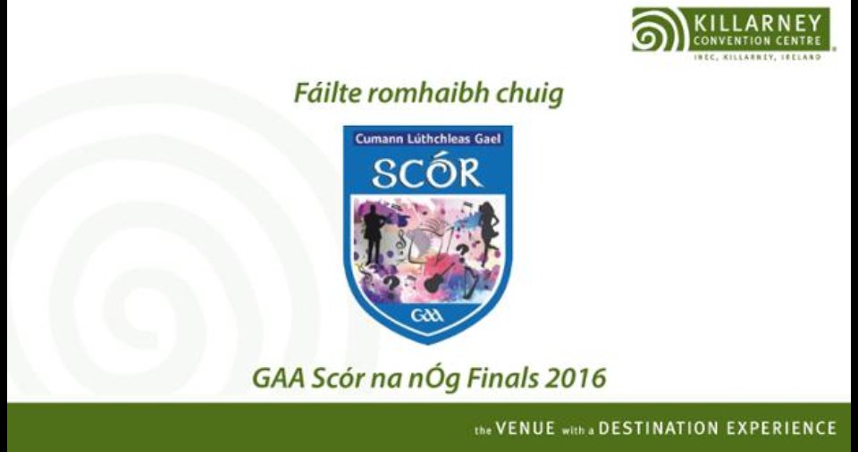 Portroe sound check complete @INECKILLARNEY all set for #gaascór All Ireland Final. @officialgaa @TipperaryGAA