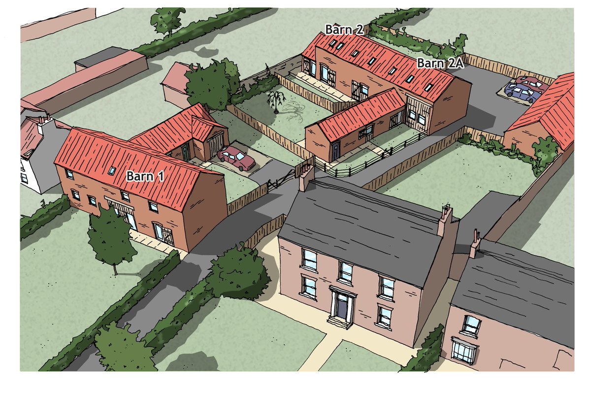 #Construction has commenced on Barn 1, in #Alne.  Early purchaser has choice of internal finish.