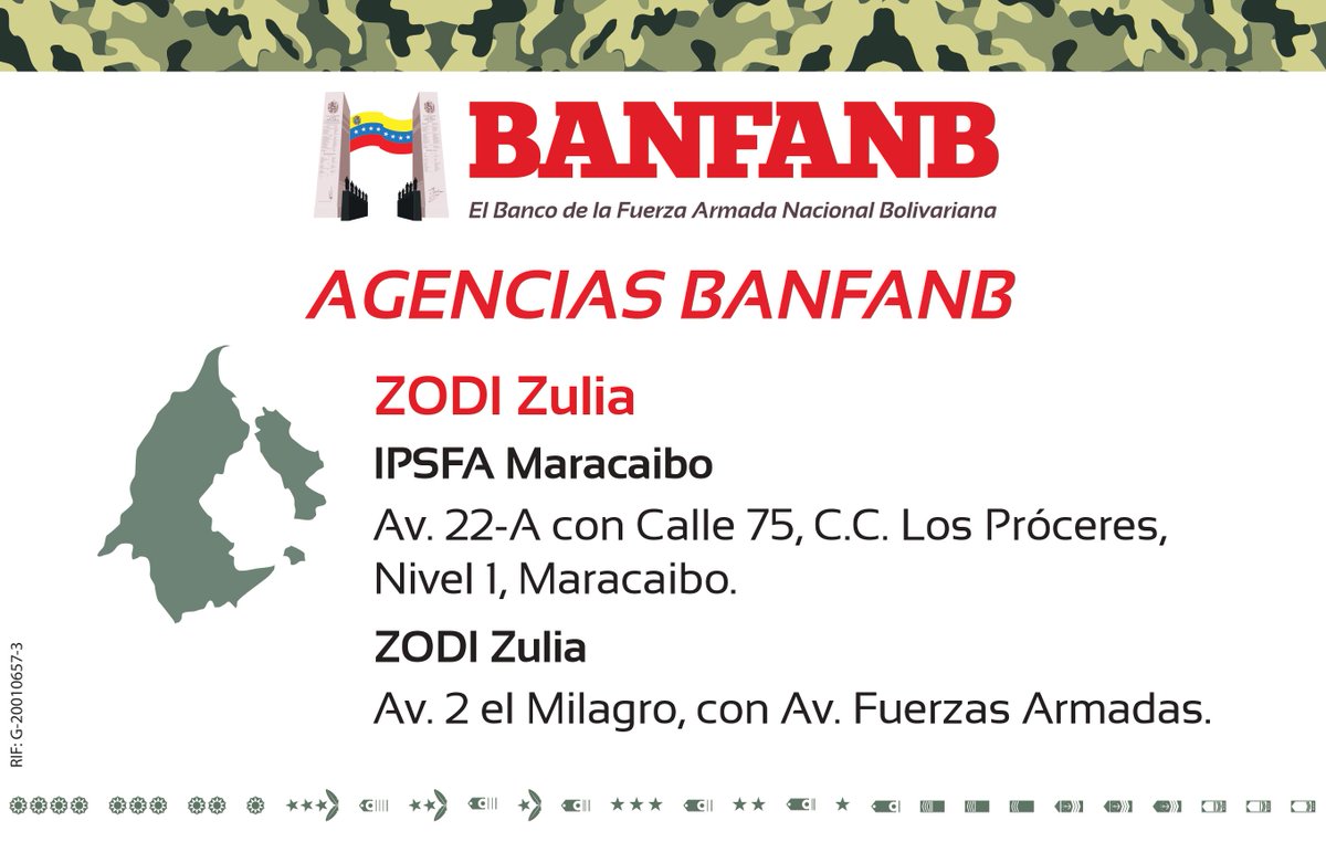 Agencias BanFANB #ZODIZulia ¡Te esperamos!