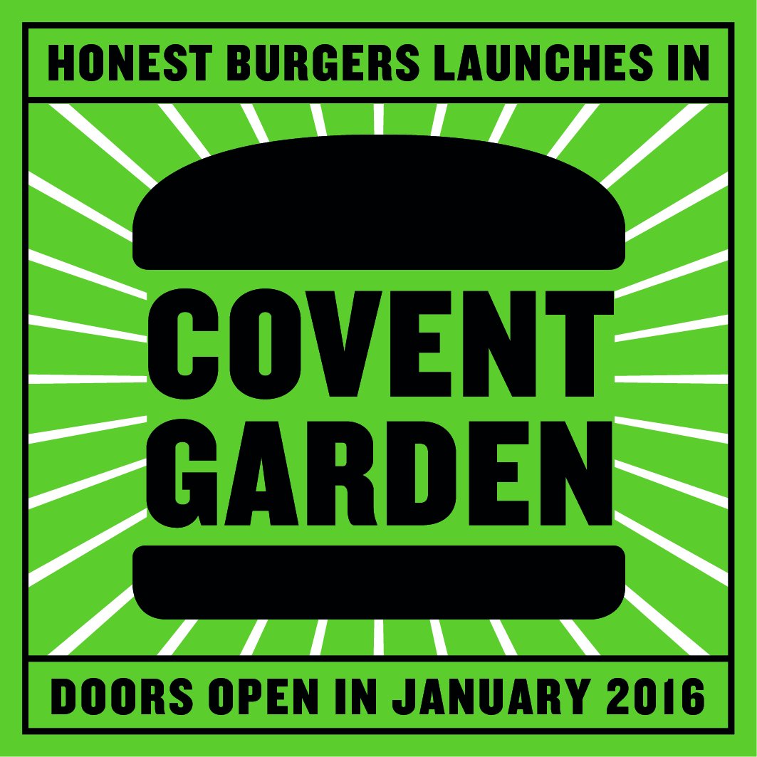 Covent Garden HB opens on Monday. 100 free burgers each day from Mon 25th - Wed 27th starting at 11.30am each day