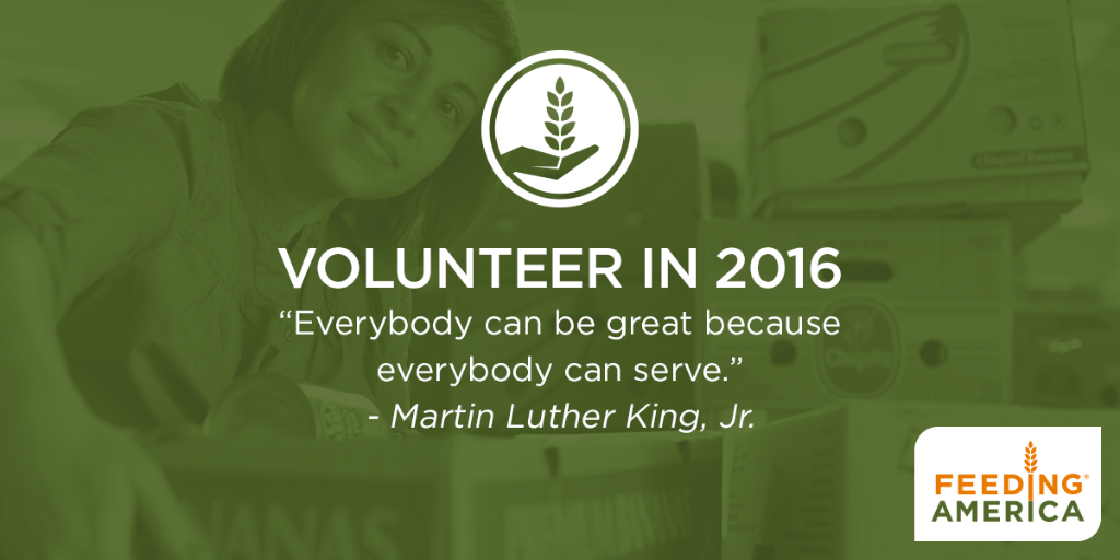 FeedingAmerica's tweet photo. Join us this #MLKDay of Service. Pledge to volunteer w/ your local food bank https://t.co/o6dD7NO6yR #FeedingAmerica https://t.co/WEWDZNEyFB