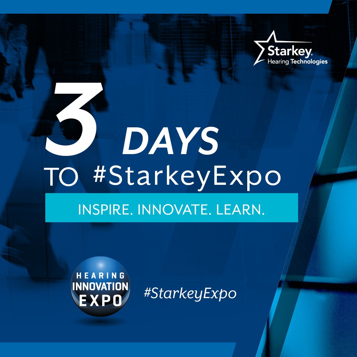 starkeyhearing's tweet image. Only 3 days left until #StarkeyExpo begins! Are you ready to change your tomorrow?