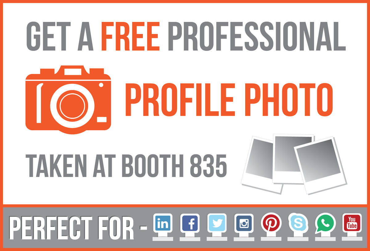 ScorePromotions's tweet photo. Dress to impress at #HRPA2016 &amp; get a free professional headshot taken for your social media profiles! #booth835 https://t.co/yMKfGWBiMV