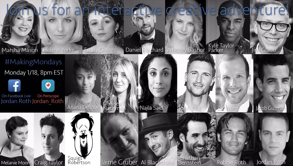 Retweet if you're excited for tonight's #MakingMondays on Periscope AND Facebook Live! See you at 8pm EST!