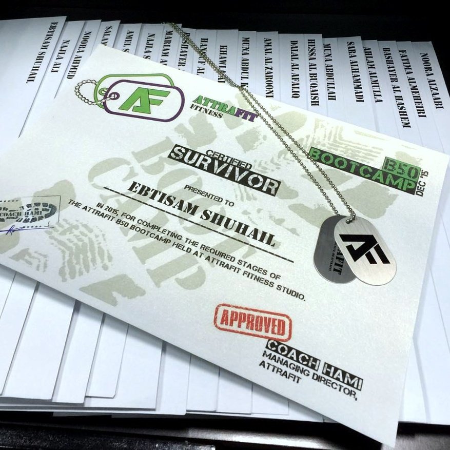 attrafit's tweet photo. Girls, ur #AFSurvivor certificates from the #AFB50Bootcamp hav been signed by @coach_hami & are ready 4 collection! https://t.co/EpWHXRFbs7