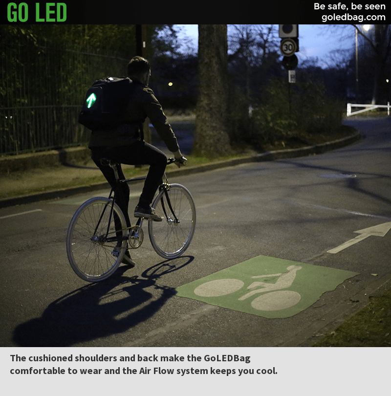 GoLEDbag's tweet photo. You can grab one today! https://t.co/fpL1LPCbKz #bikesafely #loveriding #biketowork #GoLEDbag https://t.co/gjih2mfMDj