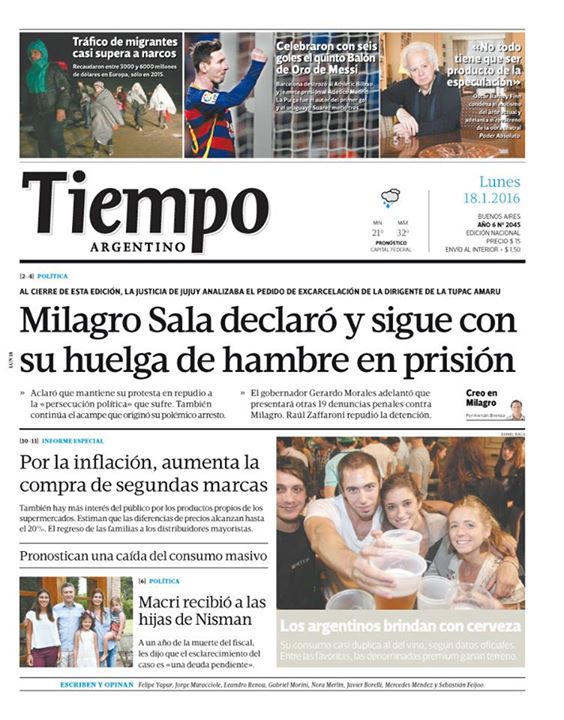 DiarioAlfredo's tweet photo. Tiempo Argentino y Pagina12 por favor difundir para q la gente lo compre https://t.co/guhC9f4xV2