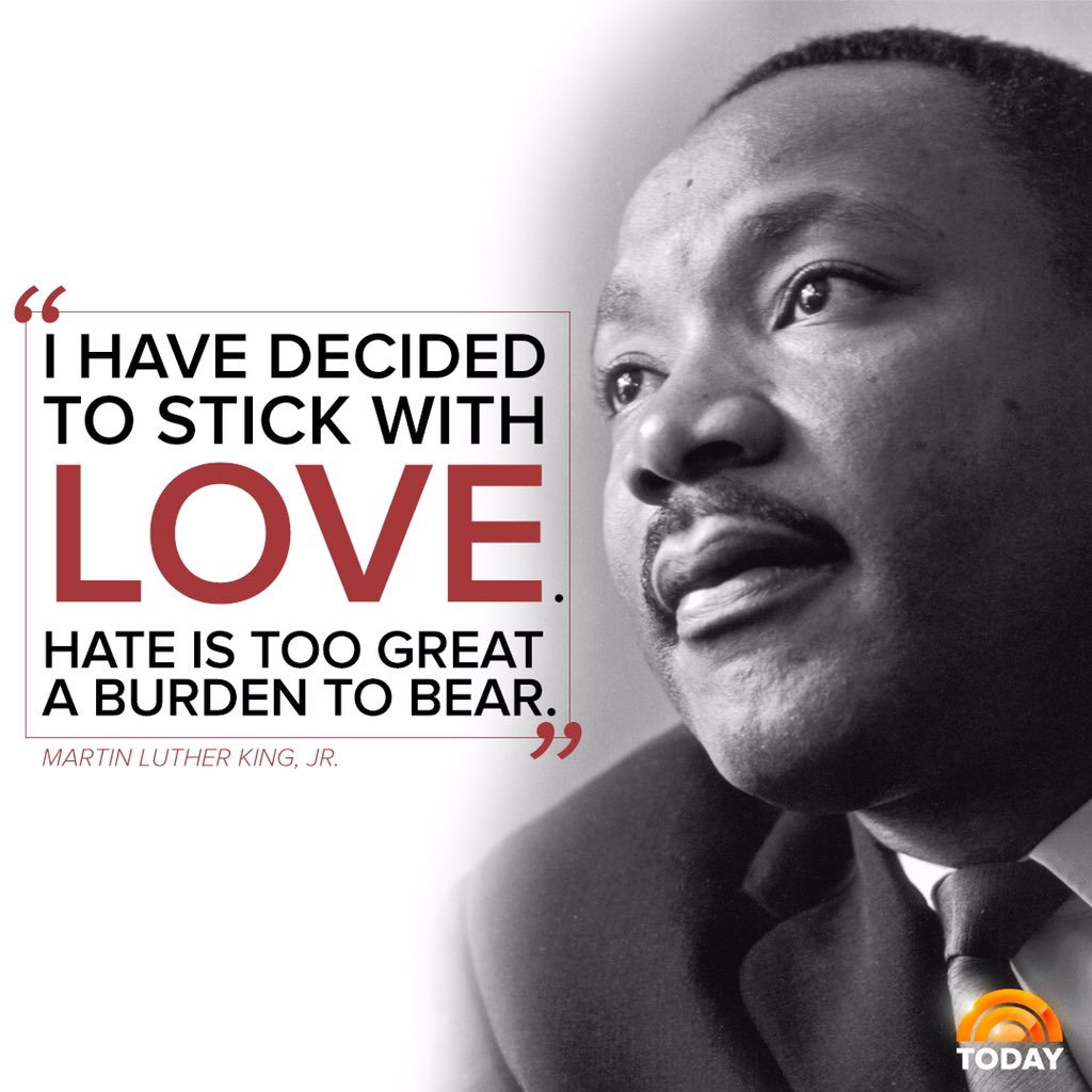 TODAYshow's tweet photo. Remembering the life and legacy of Dr. Martin Luther King, Jr. today https://t.co/EMmUBwzUHN