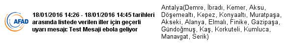 AFAD_UYARI's tweet photo. Test Mesaji ebola geliyor https://t.co/EQRUrNndOU