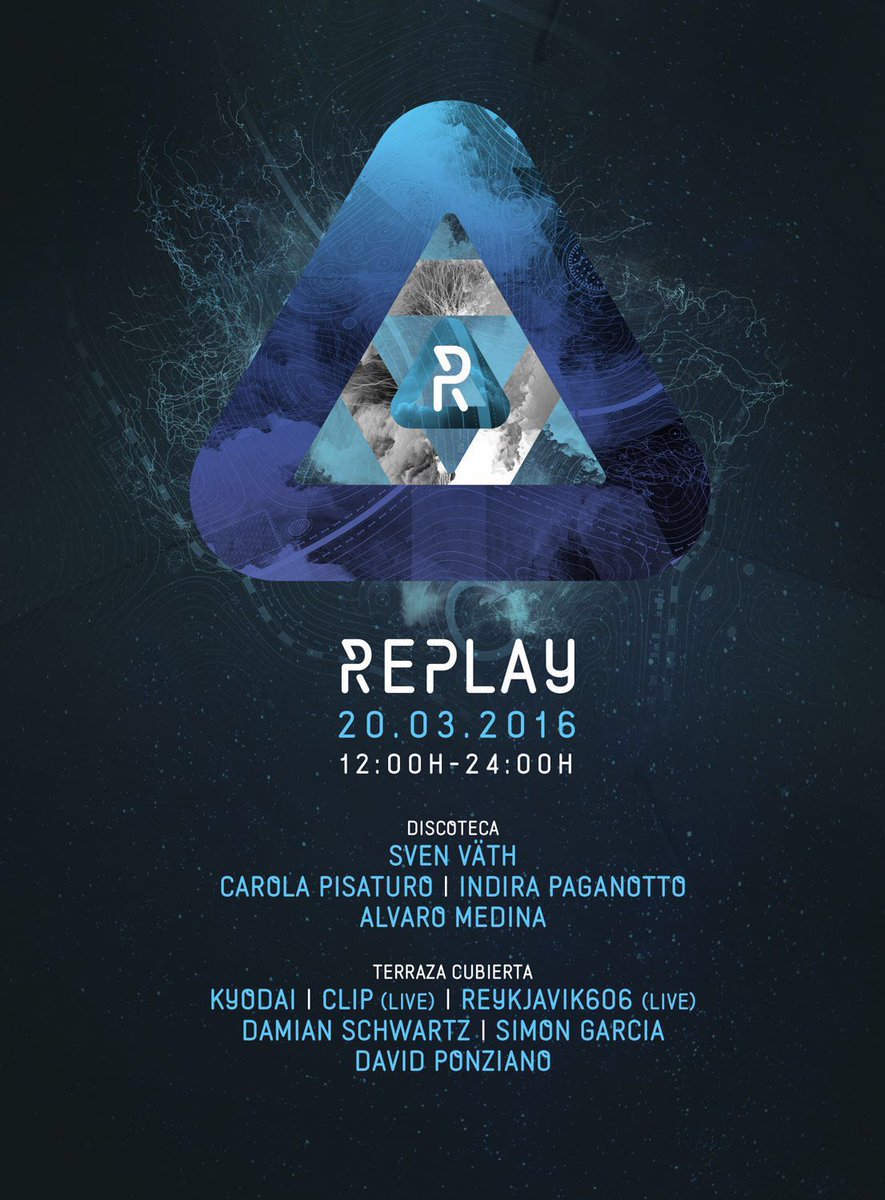 Entradas para <a href="/ReplayParty/">Replay Sunset Party</a> para ver a <a href="/svenvaeth/">Sven Väth</a> el 20 de Marzo ya disponibles!
entradasatualcance.com/replay-sunset-…
687304549